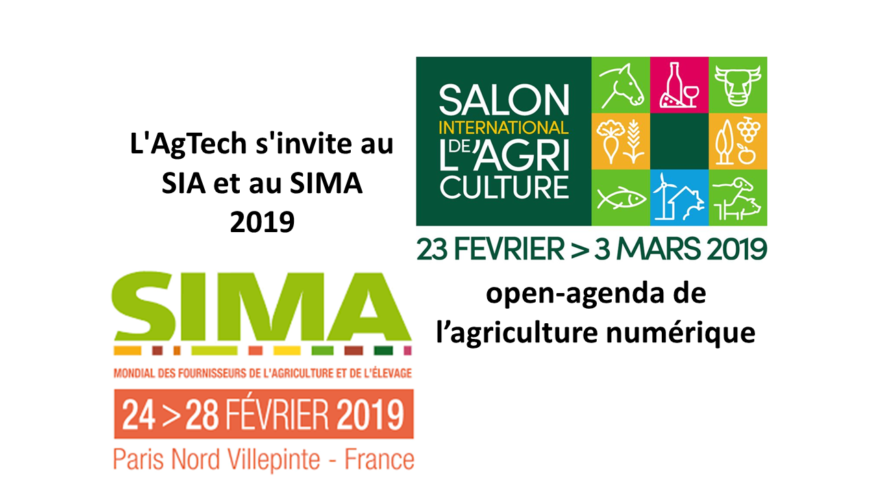 L’AgTech s’invite au SIA et au SIMA 2019