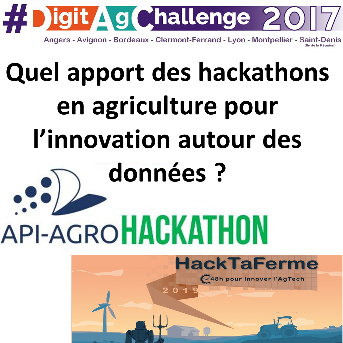 Quel apport des hackathons en agriculture pour l’innovation autour des données ?